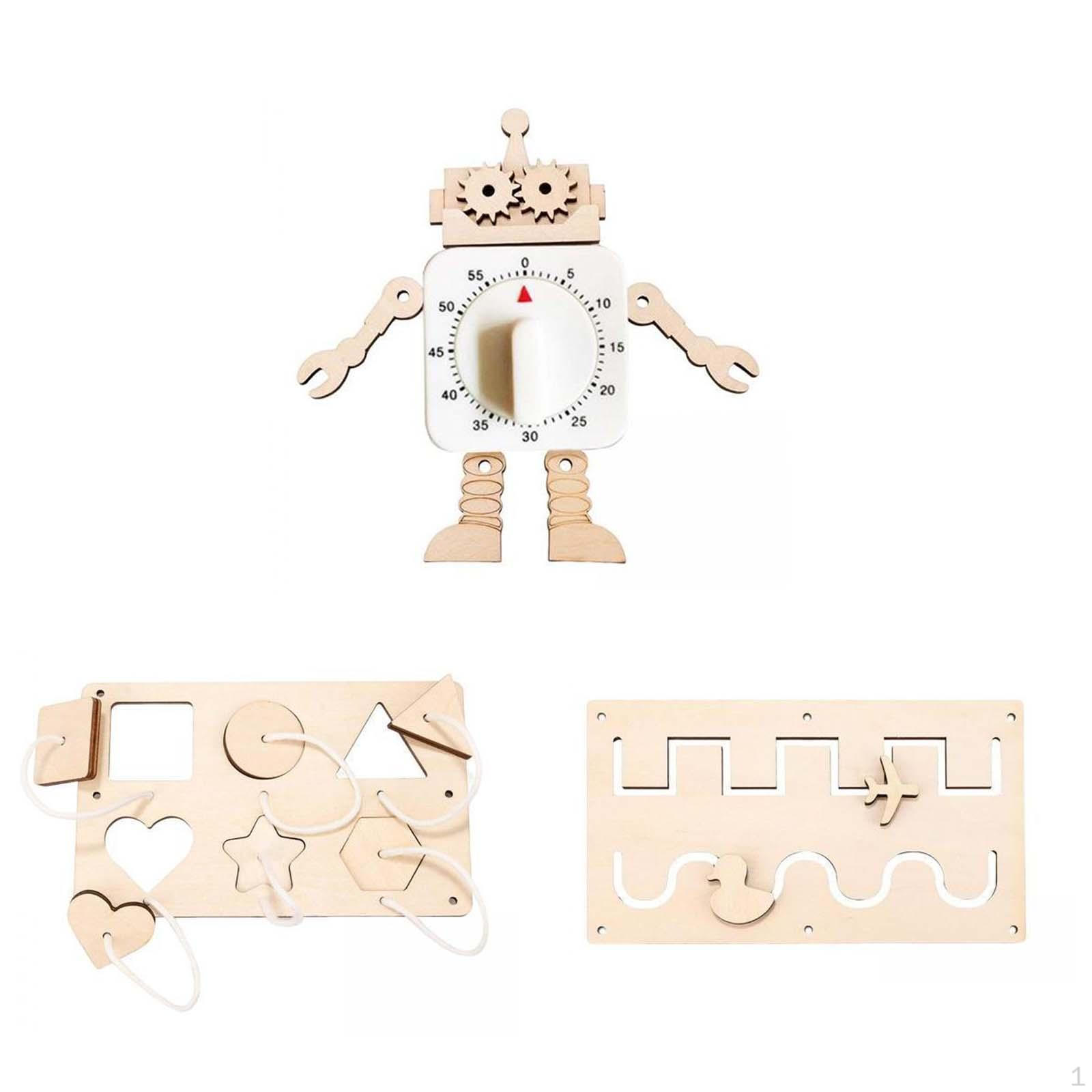 

1 Набор Монтессори Бизибор DIY Аксессуары Материал Неокрашенный Развитие Деятельности Сенсорный