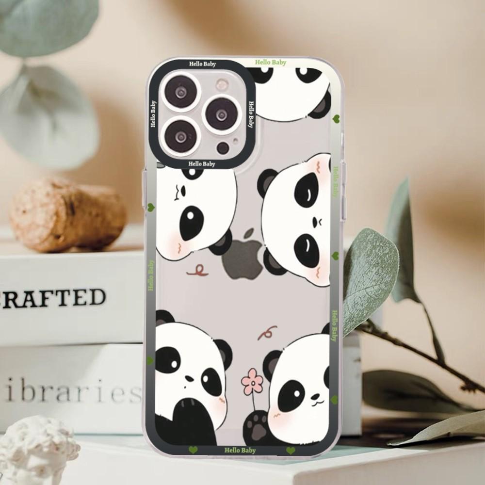 Cute Kawaii Panda Mousepad For Redmi 7 8 9 A For Redmi Note 5 7 8 9 10 11 Pro Max 4G 5G Funfas