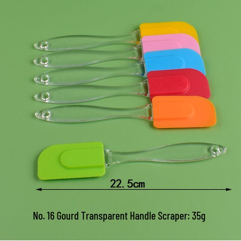 Silicone Spatula with Transparent Handle for Baking and Mixing