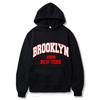 Autumn Winter Brooklyn1988 New York Printed Solid Color Hoodie Classic Coat Daily Casual Hoodie Street Sweatshirt Gift