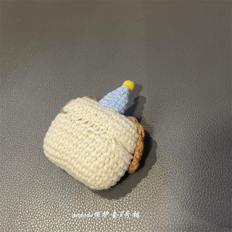 Cute Knitting Blush Puppy Suitable for Apple AirPods Pro1 Generation 2 Generation 3 Generation 4 Generation Bluetooth Earbuds Case Protective Case