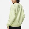 Li Ning Sports Lifestyle Series Printed Crew Neck Pullover Fleece Long Sleeve Sweatshirt Women Sweatshirt Jade-Green AWDT762-5