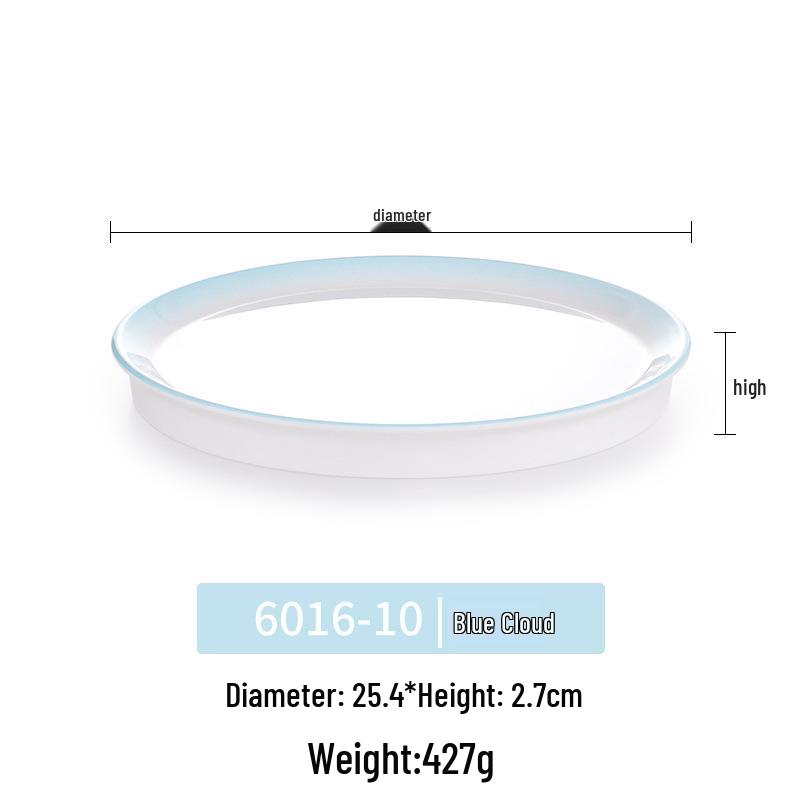 Okrągły talerz melaminowy - Naczynia stołowe inspirowane porcelaną dla restauracji i hoteli, Idealny do kuchni zachodniej