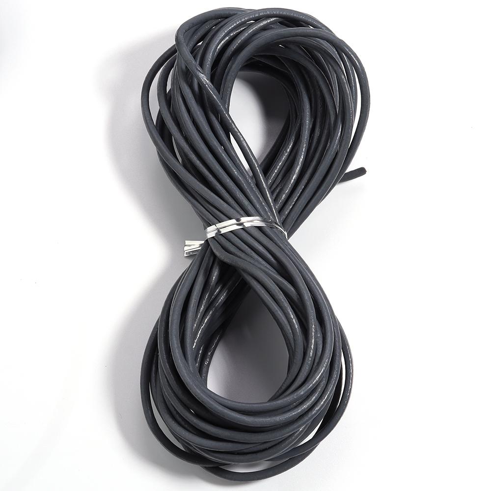 10yards/lot Genuine Leather Cord Dia 1/1.5/2/3mm Colored Round Leather Rope For DIY Bracelet Necklace Jewelry Making Accessories