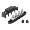 4 Position Bus Bar M10 Studs Power Distribution Block for Automobile RV Yacht 48V  250A