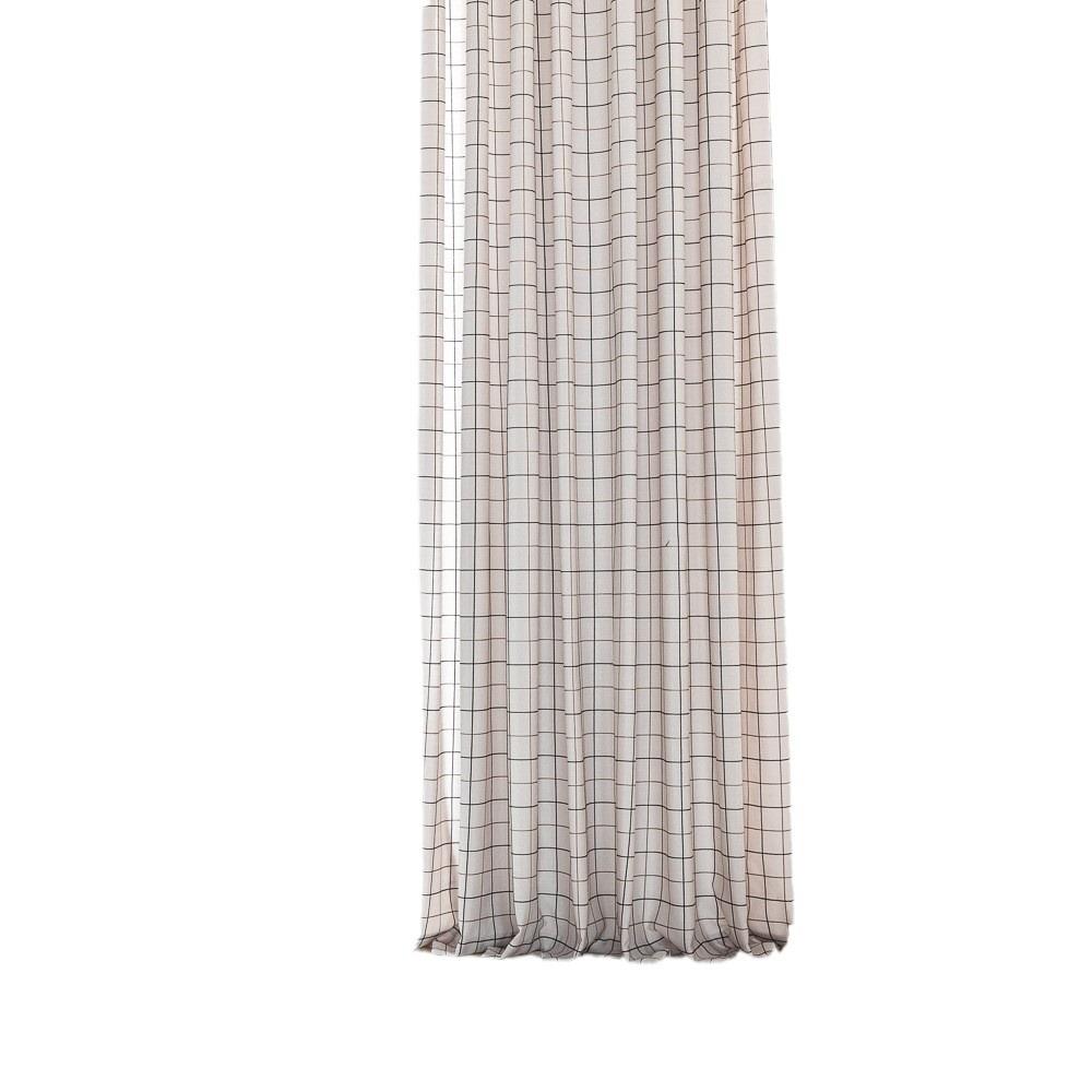 White Small Square Bedroom Living Room Decorative Curtain Finished Semi-Short Curtain Short Curtain Japanese Style