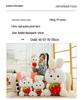 Adorable Strawberry-Holding Rabbit Plush Toy - Soothing Sleep Stuffed Animal Rag Doll for Girls' Birthdays