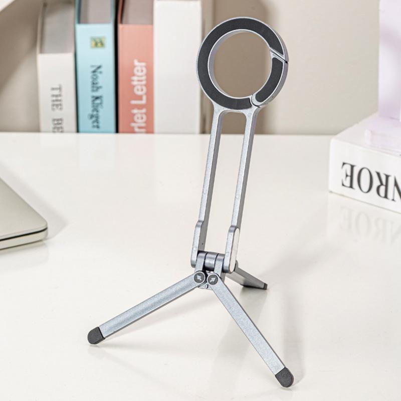1 Set Magnetic Cell Phones Tripod Mount Foldable Portable Phone Holder Stand For Magsafe Phone 16 15 14 13 12 Pro Max