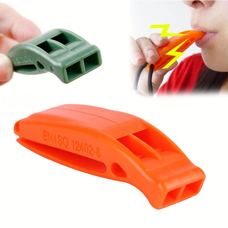 Tactical Survival Sentinel Hikes Högt Plast Dual Band Match Whistle