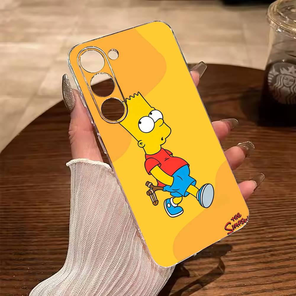 

Simpsons-Funny Cartoon Phone Case For Samsung Galaxy A71,A70,A52,A51,A40,A30 Transparent Cover Samsung a12