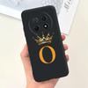 For Huawei nova Y91 4G Case Fashion Flower Letter Luxury Crown Soft Silicone Back Cover For Huawei nova Y 91 STG-LX1 Phone Cases