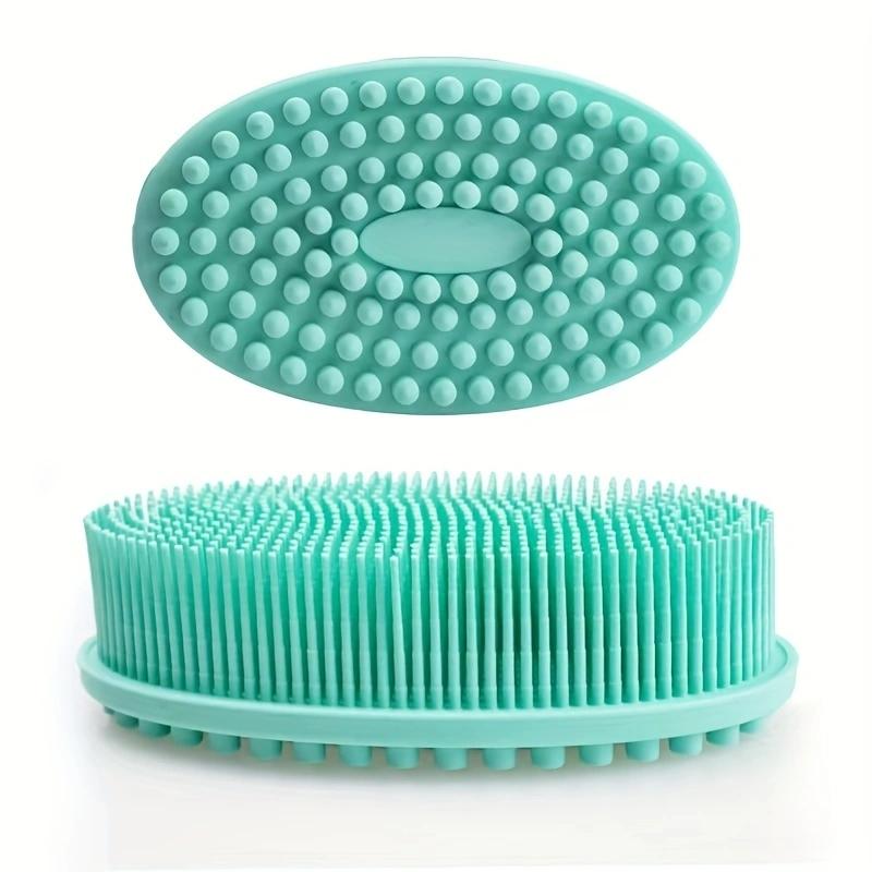 Bath And Shampoo Brush, Silicone Body Scrubber For Use In Shower, Exfoliating Body Brush, Premium Silicone Loofah, Head Scrubber