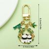 Adorable National Treasure Panda Metal Keychain – Cute & Quirky Cartoon Dāi Méng Panda Keyring Pendant for Men, Women, & Bag Charms.