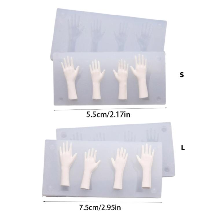 Safe Palms Silicone Mould Easy to Wash for Resin Clay Crafting Home Decoration and Fun