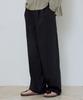 Wednesday Oasis Muse Double-Pleat Semi-Wide Pants_Black(W25-Pt04)