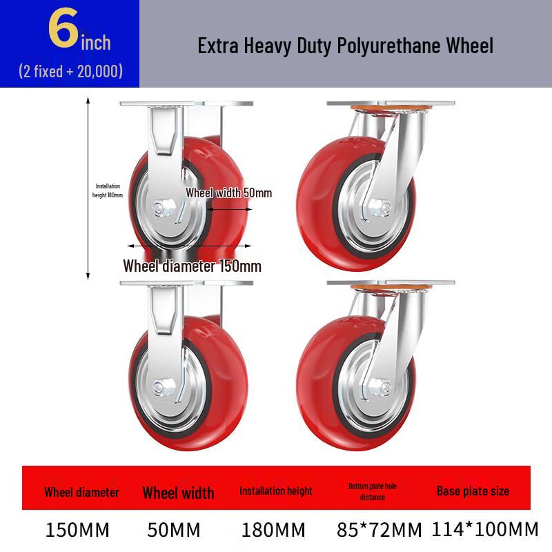 Industrial Polyurethane Caster Wheels