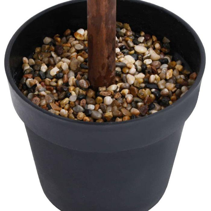VidaXL Plante de buis artificiel avec pot Forme de boule Vert 71 cm