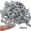 150/250 pieces gray mini wall tiles miniature brick statue model brick building set fake bricks for garden landscape accessories