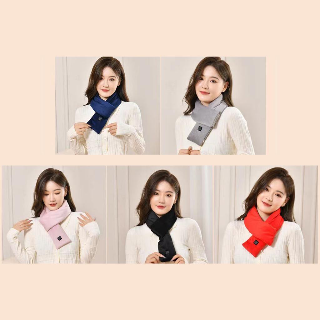 Winter Heated Scarf Warm Soft Scarves Neck Wrap Christmas Gift for Men and Women