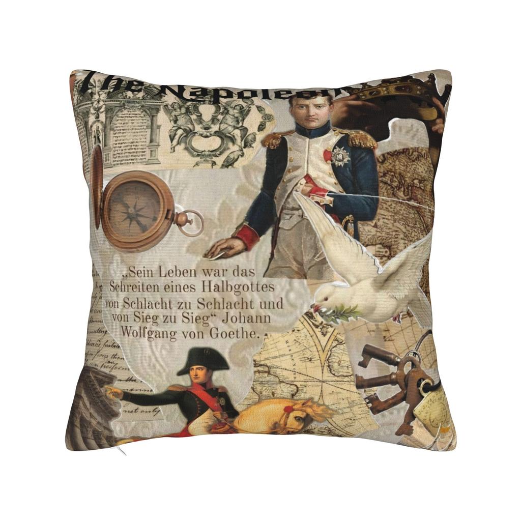 Napoleon Bonaparte Crossing the Alps Pillowcase Printed Polyester Cushion Cover Decor Art Throw Pillow Case Cover Seat Zipper