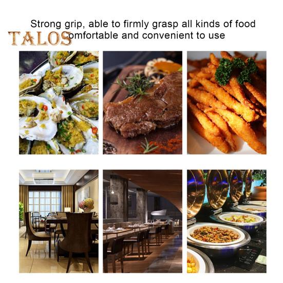 Pinza para barbacoa ahuecada, Clip para comida de acero inoxidable 304, Clip duradero para bistec a la barbacoa, herramientas de cocina, suministros para el hogar