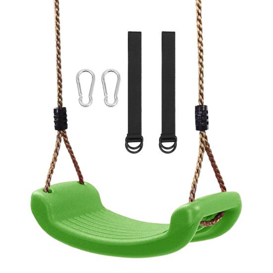 Kids Swing Seat with Adjustable Rope Accessories Heavy Duty Non-slip Children Indoor Outdoor Playground Garden Yard Patio Hanging Swing Set