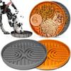 Silicone Slow Feeder Dog Bowl With Suction Base Anti-Spill Pet Food Mat Small Medium Large Dogs