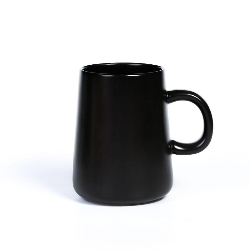 Tazza da Tè in Ceramica da 450ML Tazze Extra Grandi Tazze da Caffè Ampie in Ceramica Monocolore Opache Tazza da Caffè Grande Tazza da Tè Con Cucchiaino