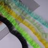 Elastic Snow Yarn Fungus Lace, Width 2cm Headband DIY Lace Decorative Cuffs Dream Pleated Baby Clothes Handmade Accessories