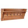 Day and Night - Day and Night Wall Coat Rack Made of Solid Teak Wood 80x16.5x35 Cm