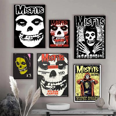 Vintage Hardcore Horror Punk The Misfits Fotografie Live Concert Muzical Artă Postere Pictură pe Pânză Imprimeuri pe Perete Cameră cu Poze Decor Acasă