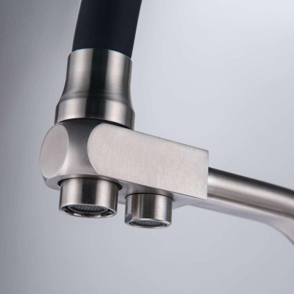 Purification Kitchen Faucet 3-ways Mixer Tap Basin Indoor Outdoor 2 Outlets