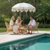 Boho Patio Umbrella Portable Tassel Lightweight for Beach
