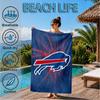 Buffalo Basketball Art Beach Towel, Microfiber Beach Towel, Perfect For Pool, Beach, Travel, Home Decor Beach Party Fan Gifts
