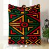 Geometric Tribal Pattern Blanket Patterned Blanket, Flannel, Suitable for All Seasons, Home Decor, Warm and Cozy