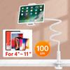 1PC Supporto per Tablet per Letto Scrivania Collo di Cigno Supporto per Tablet Flessibile Braccio Lungo Morsetto Porta Tablet da 11 pollici Per Smartphone Redmi Lenovo Pad