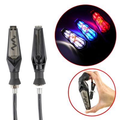 New 2PCS Turn Signal Flowing Water Indicator Lamp Blinker Moto Waterproof TailLights
