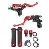 2Pcs Motorcycle Brake Lever 22mm Handle Bar Master Cylinder Lever For Scooter Sports Bike Street Bike ATV Red
