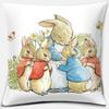 Cute Cartoon Rabbit Printing Series Pattern Pillowcase Square Pillowcase Home Office Decoration Pillowcase