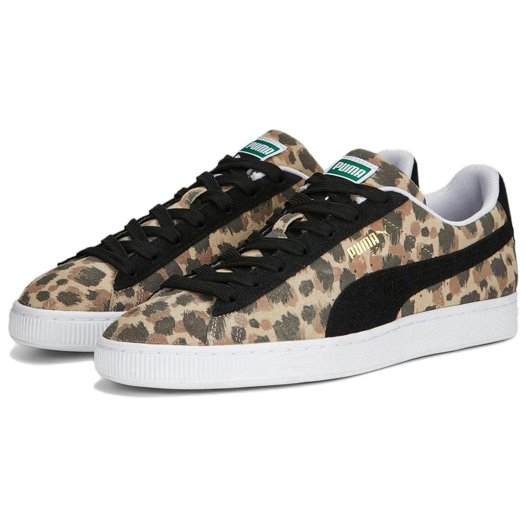 Puma Suede Animal Print - Granola Unisex Sneakers Brown Black White 391108-01