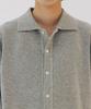 BLANKROOM Collared Cardigan_Melange Gray