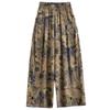 Summer Wide Leg Pants for Women Vintage Clothes Plus Size Loose Elastic Waist Casual Pants
