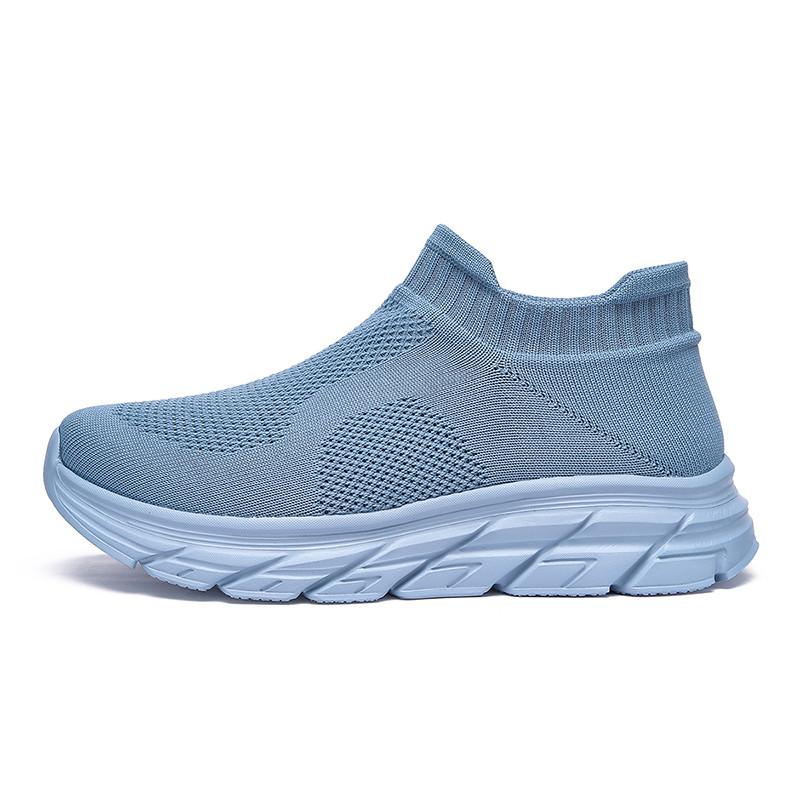 Fashion Green Men Sneakers Breathable Slip On Jogging Shoes Lightweight Trainers Sneakers Women Sports Shoes