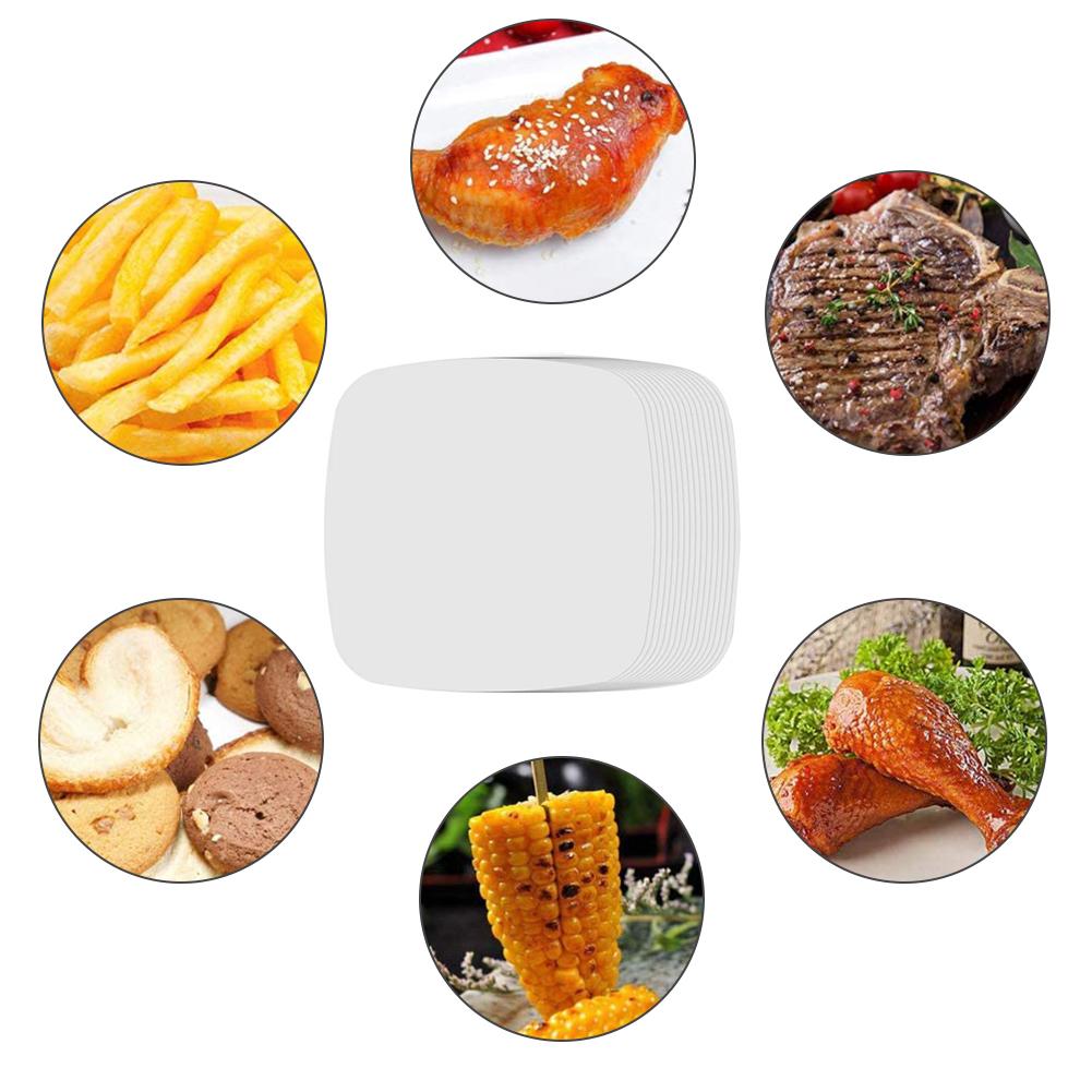 Air Fryer Nonstick Baking Paper 100pcs Heat Resistant Oil Resistant Steamer Paper for Oven Barbecue Household Cooking