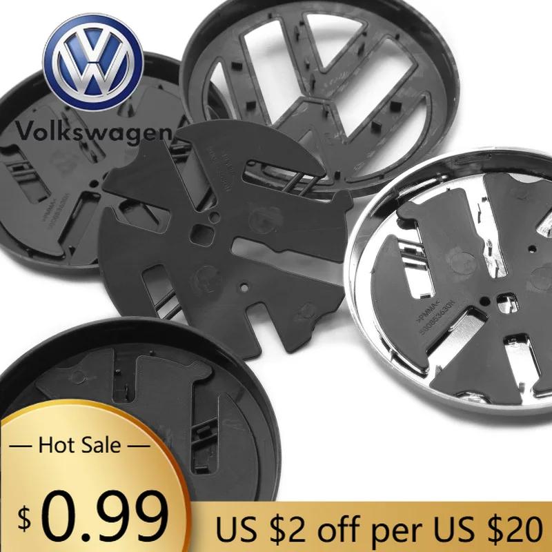 CJOZW1 For VW Volkswagen Jetta MK5 Golf Volkswagen Badge 5G0853601 5G0853630H Car Front Bonnet Grill Rear Trunk Emblem Logo Badge For V