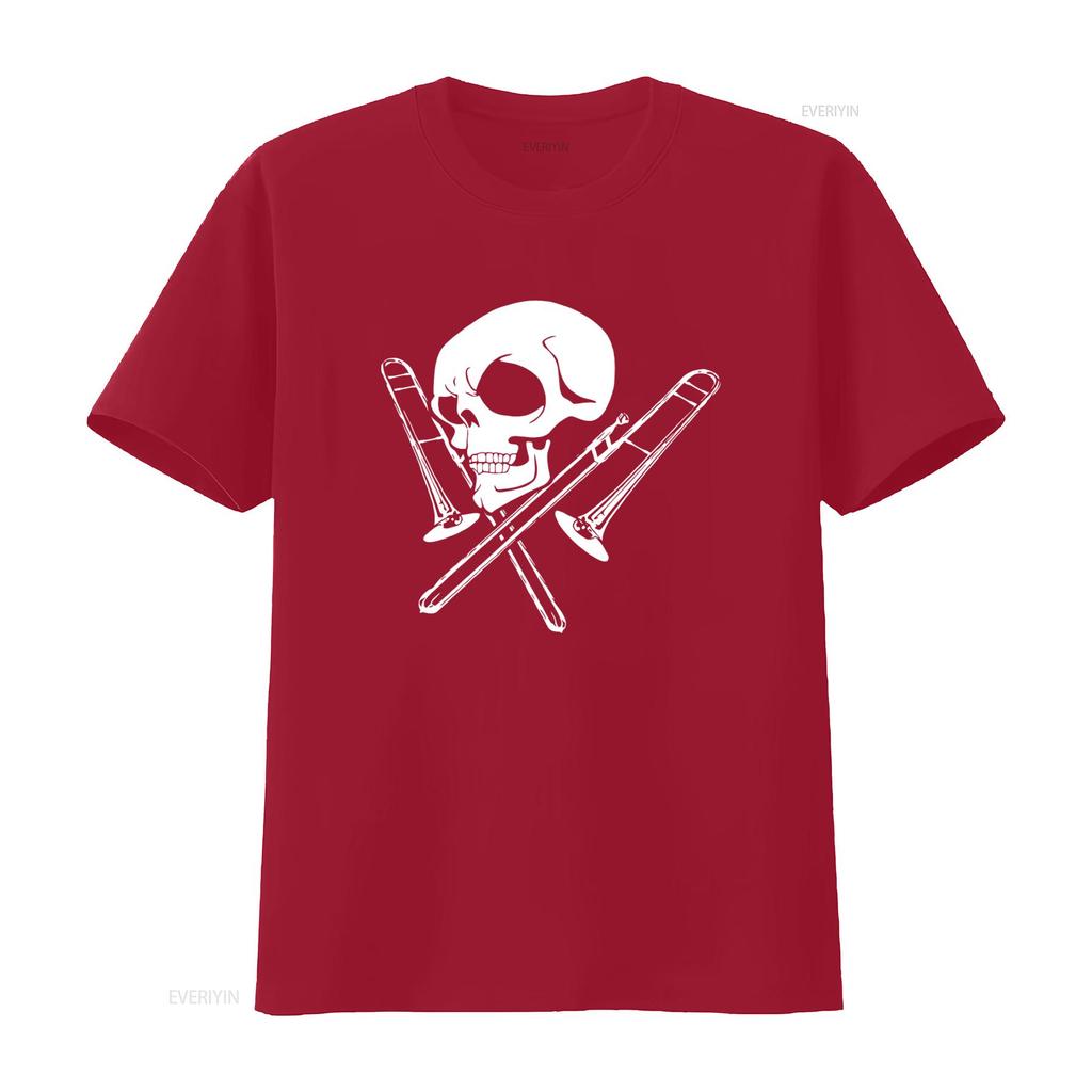 Skull And Trombone Print T Shirt for Vintage Washed Streetwear Top For Everyday Wear Stylish Breathable Versatile Unisex