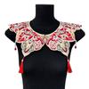 Ethnic Fringed Faux Collar Decorative Half Shawl Cloud Shoulder Collar for Chinese Ancient Costume Festival Neckpiece