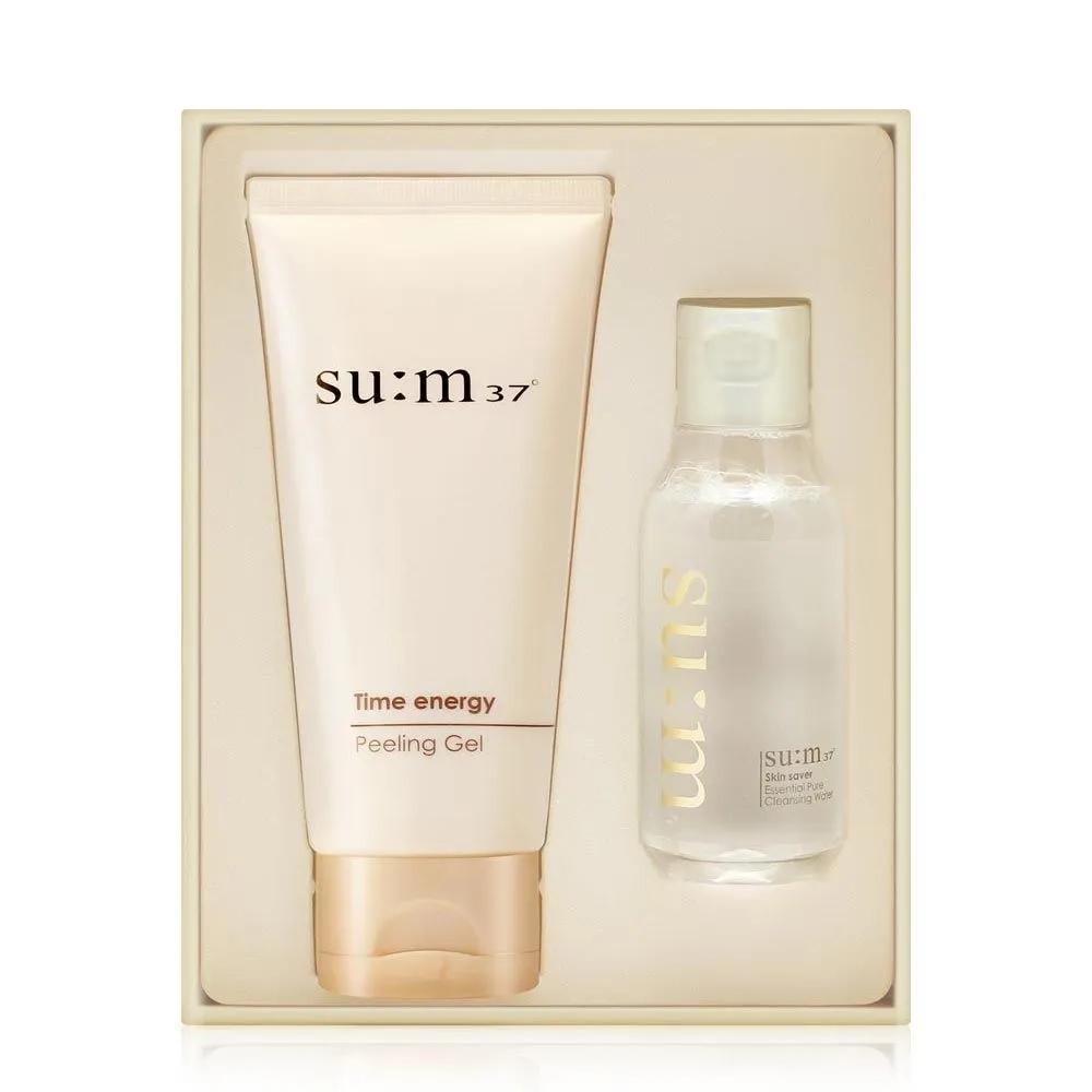 SUM37 Time Energy Peeling Gel Large Size Special Set Facial Gommage Scrub Exfoliator Face Peeling Gel