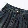 Women Vintage Straight Loose Drape Jeans 90s High Waist Elegant Wide Leg Mop Pants Korea Fashion Plus Size Casual Trousers Streetwear