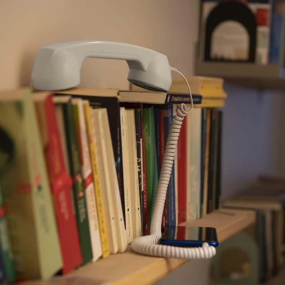 With Microphone Phone Handset Telephone Style Type-C Landline Handle Receiver Tangle Free Wire Handheld Cell Phone Receiver